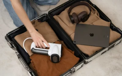 How can you protect a mobile device while traveling